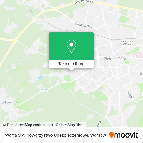 Warta S.A. Towarzystwo Ubezpieczeniowe map