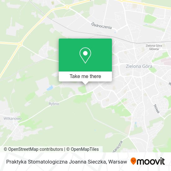 Praktyka Stomatologiczna Joanna Sieczka map