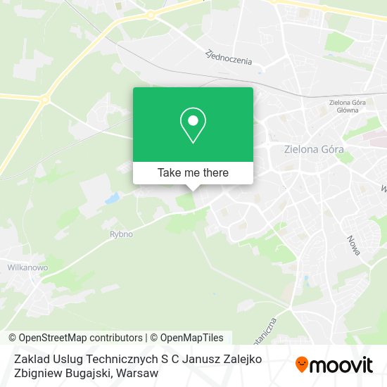 Zaklad Uslug Technicznych S C Janusz Zalejko Zbigniew Bugajski map