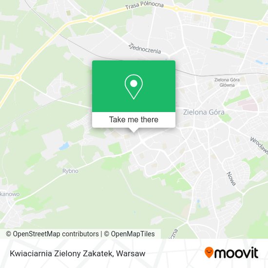 Kwiaciarnia Zielony Zakatek map