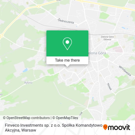 Finveco Investments sp. z o.o. Spółka Komandytowo Akcyjna map