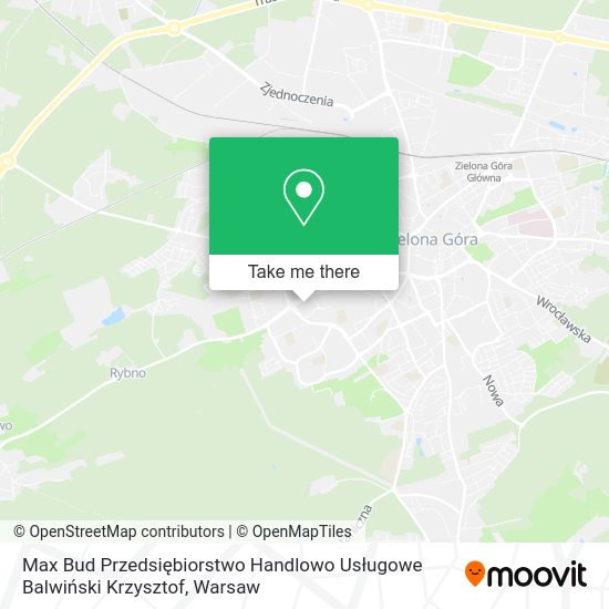 Max Bud Przedsiębiorstwo Handlowo Usługowe Balwiński Krzysztof map