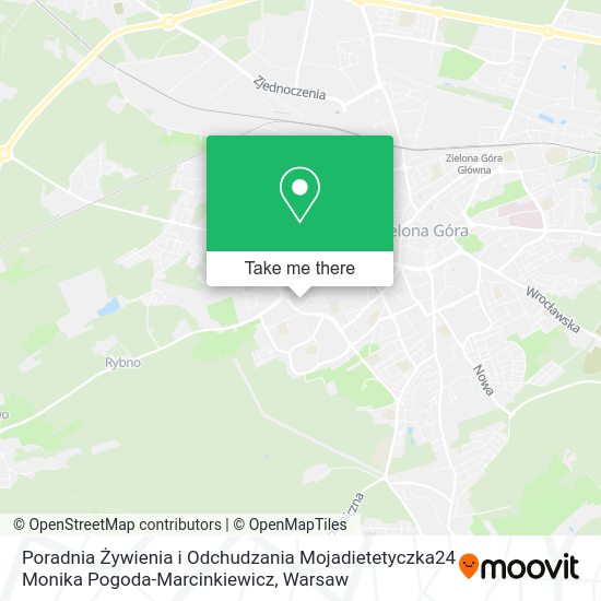 Poradnia Żywienia i Odchudzania Mojadietetyczka24 Monika Pogoda-Marcinkiewicz map