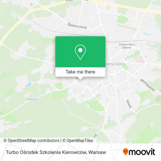 Turbo Ośrodek Szkolenia Kierowców map