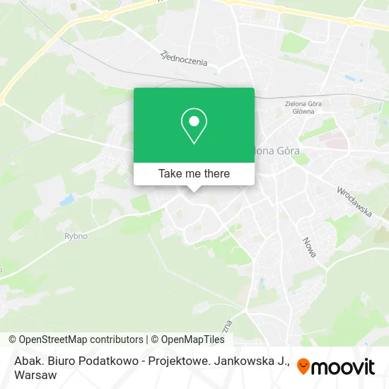 Карта Abak. Biuro Podatkowo - Projektowe. Jankowska J.