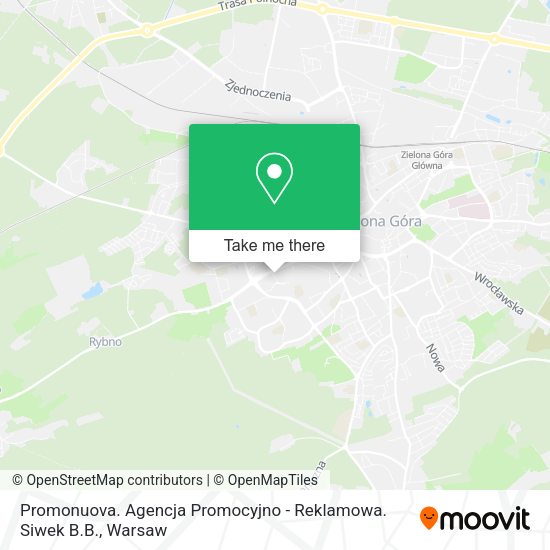 Promonuova. Agencja Promocyjno - Reklamowa. Siwek B.B. map