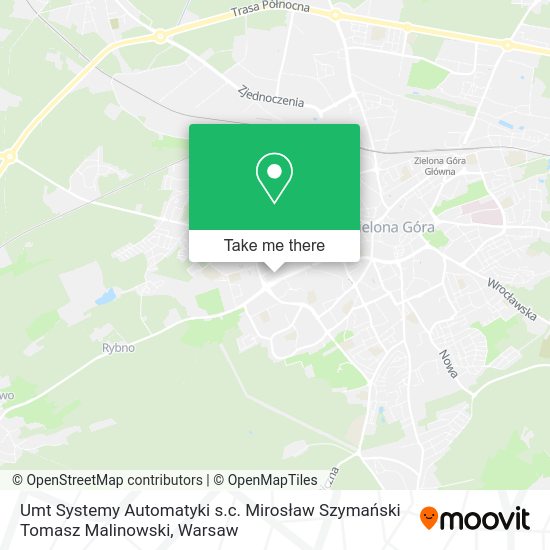 Umt Systemy Automatyki s.c. Mirosław Szymański Tomasz Malinowski map