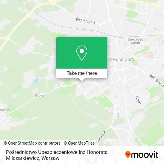 Pośrednictwo Ubezpieczeniowe Inż Honorata Milczarkiewicz map