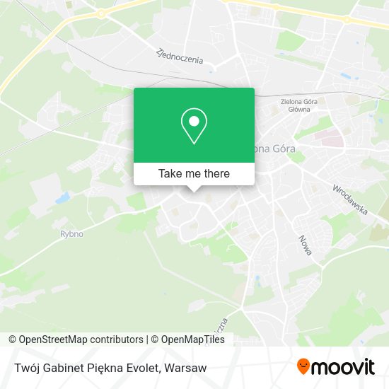 Twój Gabinet Piękna Evolet map