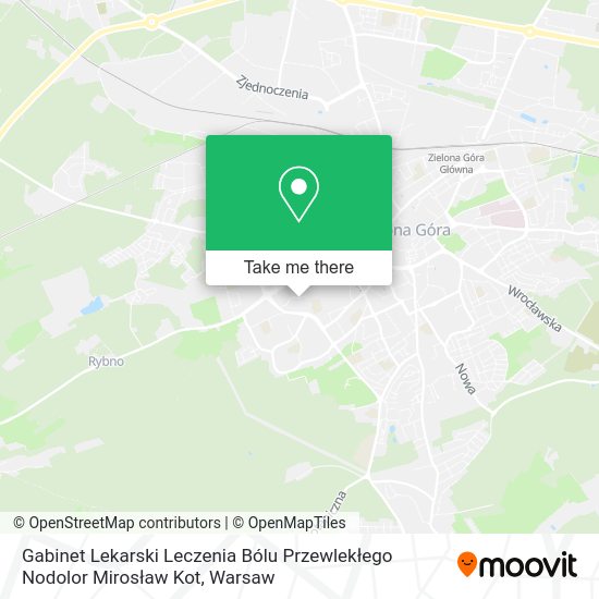 Gabinet Lekarski Leczenia Bólu Przewlekłego Nodolor Mirosław Kot map