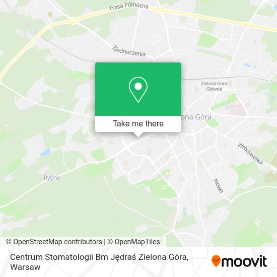 Centrum Stomatologii Bm Jędraś Zielona Góra map