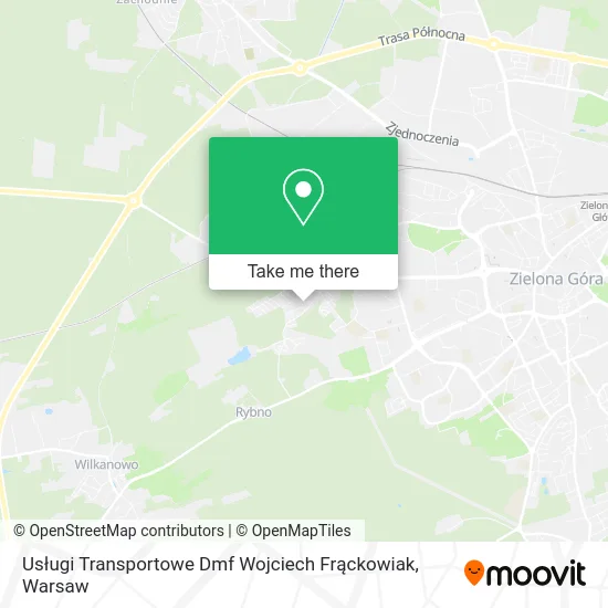 Usługi Transportowe Dmf Wojciech Frąckowiak map
