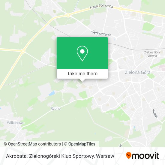 Akrobata. Zielonogórski Klub Sportowy map