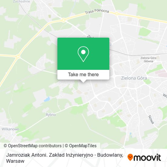 Jamroziak Antoni. Zakład Inżynieryjno - Budowlany map