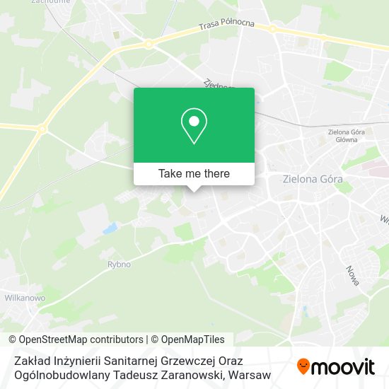 Zakład Inżynierii Sanitarnej Grzewczej Oraz Ogólnobudowlany Tadeusz Zaranowski map