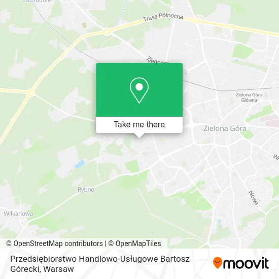 Карта Przedsiębiorstwo Handlowo-Usługowe Bartosz Górecki