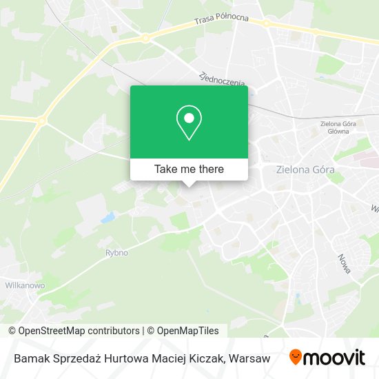 Bamak Sprzedaż Hurtowa Maciej Kiczak map