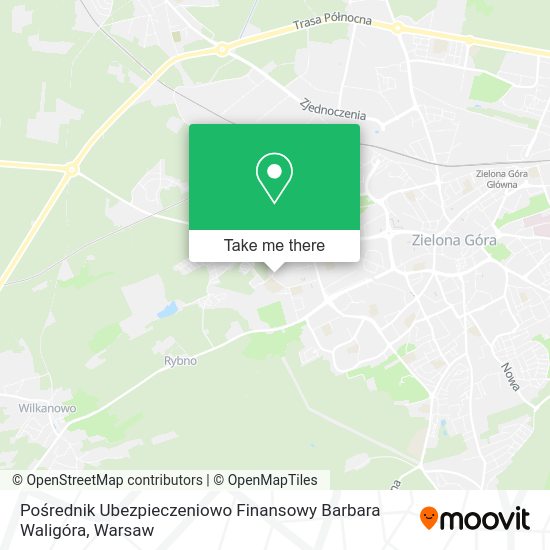 Pośrednik Ubezpieczeniowo Finansowy Barbara Waligóra map