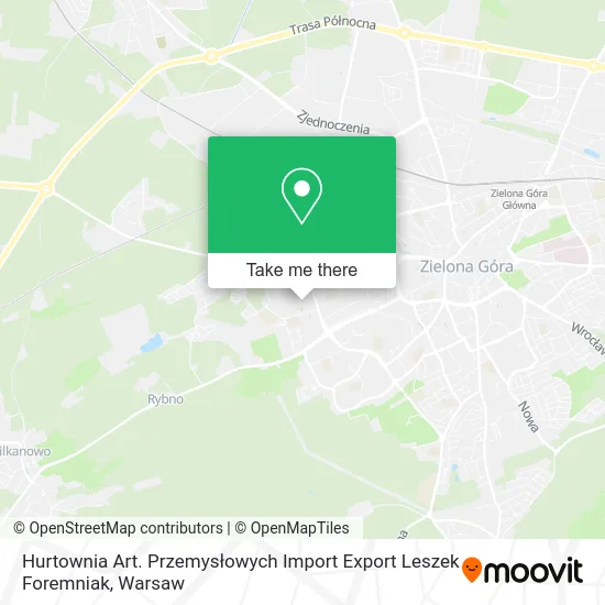 Hurtownia Art. Przemysłowych Import Export Leszek Foremniak map