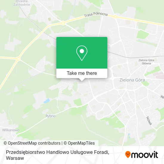 Карта Przedsiębiorstwo Handlowo Usługowe Foradi