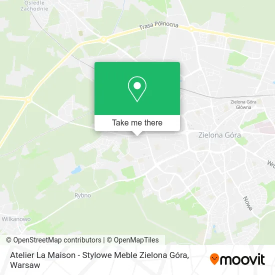 Карта Atelier La Maison - Stylowe Meble Zielona Góra
