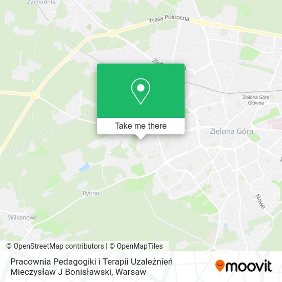 Pracownia Pedagogiki i Terapii Uzależnień Mieczysław J Bonisławski map