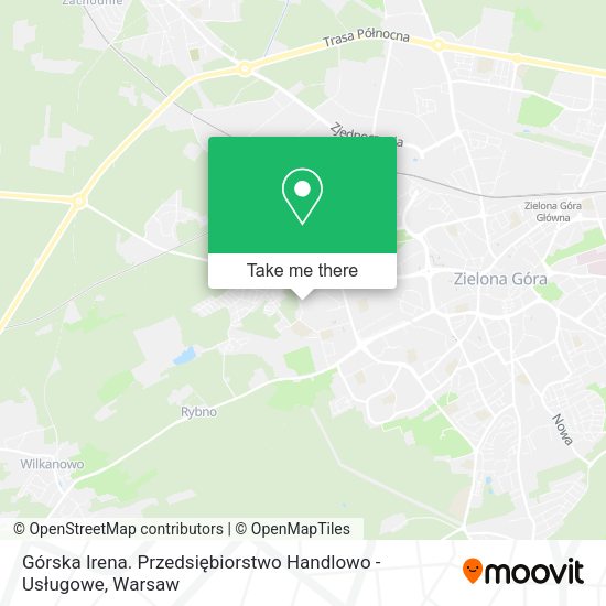 Górska Irena. Przedsiębiorstwo Handlowo - Usługowe map