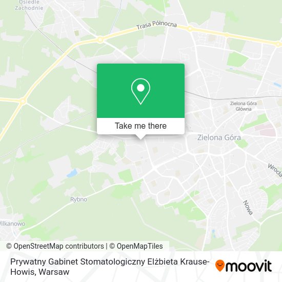 Карта Prywatny Gabinet Stomatologiczny Elżbieta Krause-Howis