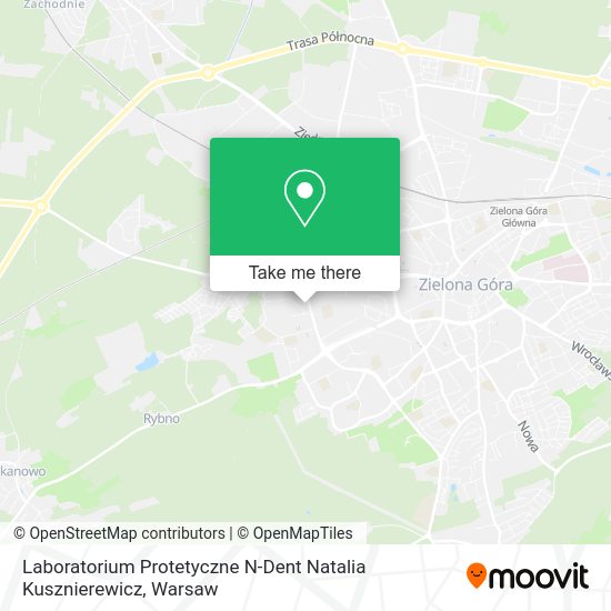 Laboratorium Protetyczne N-Dent Natalia Kusznierewicz map