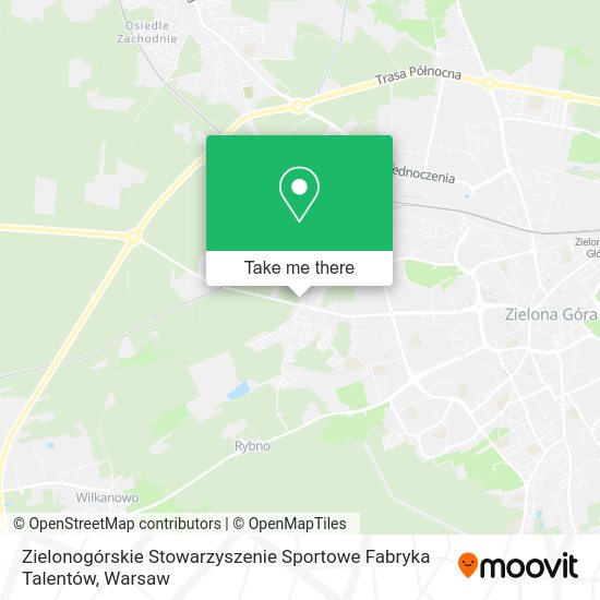 Zielonogórskie Stowarzyszenie Sportowe Fabryka Talentów map