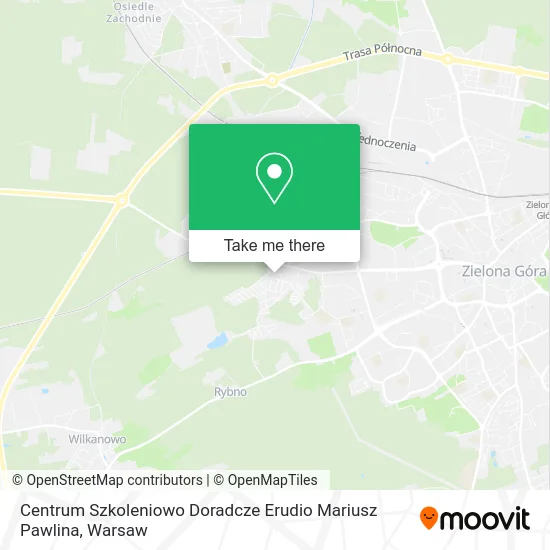 Карта Centrum Szkoleniowo Doradcze Erudio Mariusz Pawlina