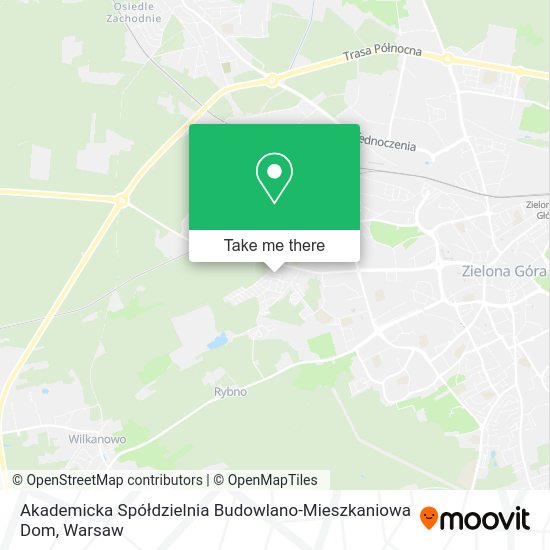 Akademicka Spółdzielnia Budowlano-Mieszkaniowa Dom map