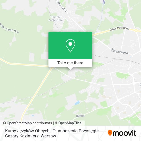 Kursy Języków Obcych i Tłumaczenia Przysięgłe Cezary Kazimierz map