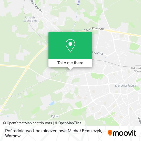 Pośrednictwo Ubezpieczeniowe Michał Błaszczyk map