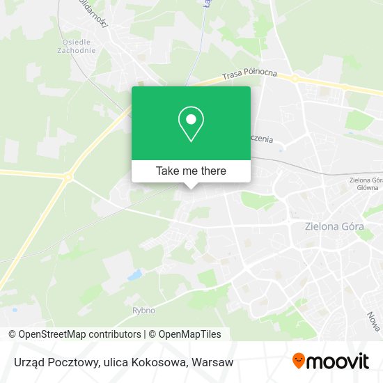 Urząd Pocztowy, ulica Kokosowa map