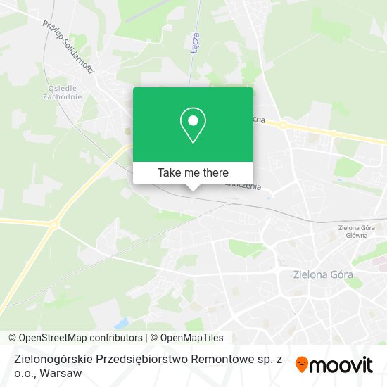 Карта Zielonogórskie Przedsiębiorstwo Remontowe sp. z o.o.