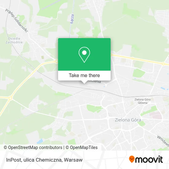 Карта InPost, ulica Chemiczna