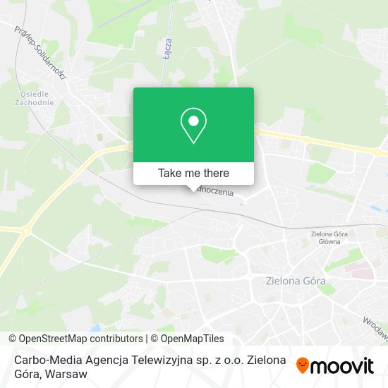 Carbo-Media Agencja Telewizyjna sp. z o.o. Zielona Góra map