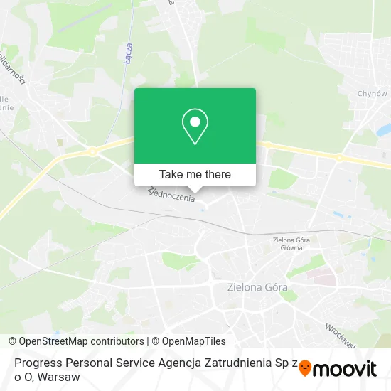 Карта Progress Personal Service Agencja Zatrudnienia Sp z o O