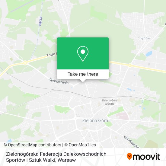 Zielonogórska Federacja Dalekowschodnich Sportów i Sztuk Walki map