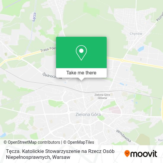 Tęcza. Katolickie Stowarzyszenie na Rzecz Osób Niepełnosprawnych map