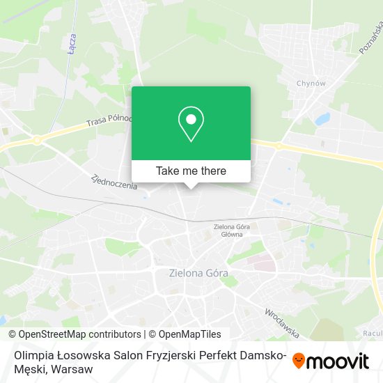 Olimpia Łosowska Salon Fryzjerski Perfekt Damsko-Męski map