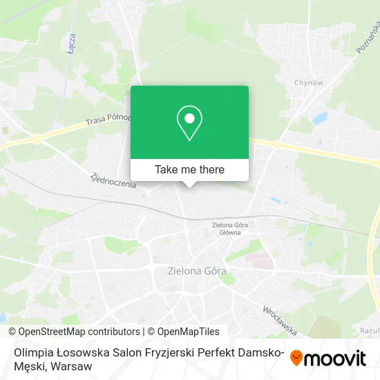 Olimpia Łosowska Salon Fryzjerski Perfekt Damsko-Męski map