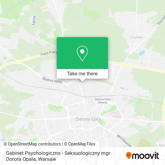 Карта Gabinet Psychologiczno - Seksuologiczny mgr Dorota Opala