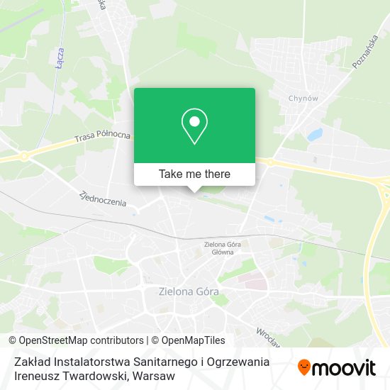 Zakład Instalatorstwa Sanitarnego i Ogrzewania Ireneusz Twardowski map