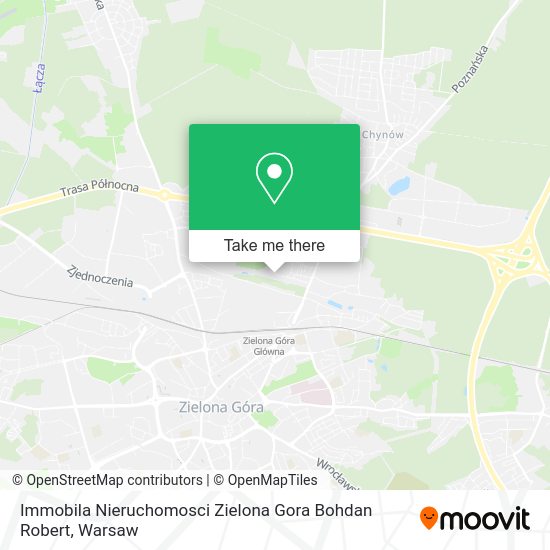 Immobila Nieruchomosci Zielona Gora Bohdan Robert map