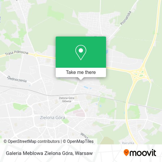 Galeria Meblowa Zielona Góra map