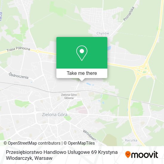 Przesiębiorstwo Handlowo Usługowe 69 Krystyna Włodarczyk map