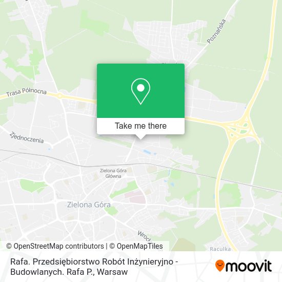 Rafa. Przedsiębiorstwo Robót Inżynieryjno - Budowlanych. Rafa P. map