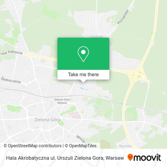 Hala Akrobatyczna ul. Urszuli Zielona Gora map